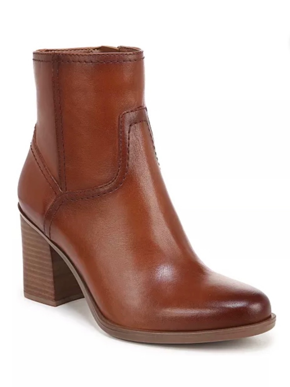 Naturalizer Size 8W Kalina Bootie in Cider Spice Leather